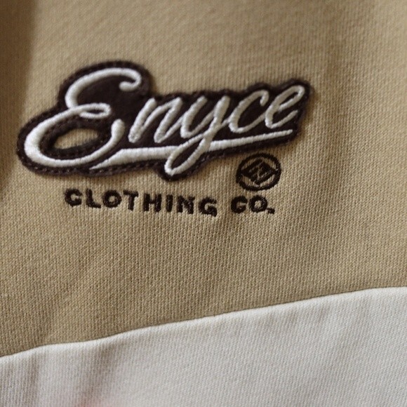 Enyce Tan & Cream Streetwear Full Zip Track Jacket Y2K HipHop Jacket 4X - Picture 6 of 14